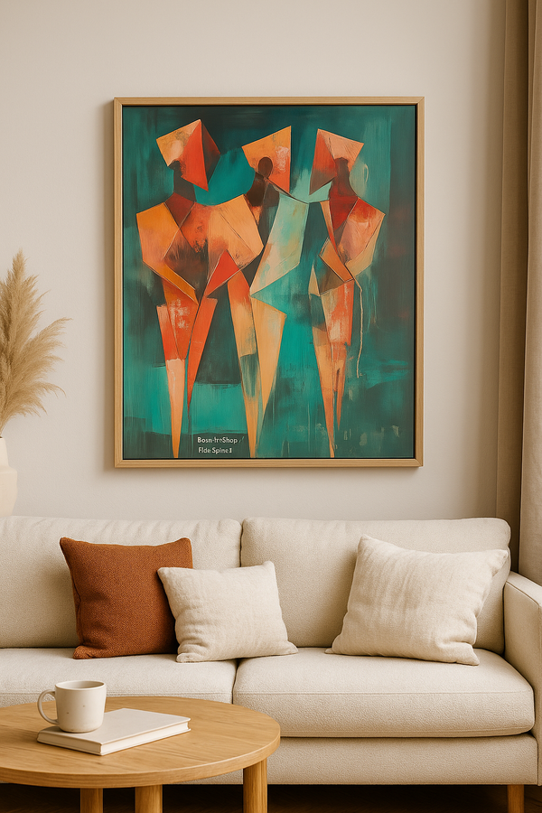 Break the Shape – Abstract Geometric Dance Art Print